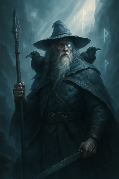 Ódin – AI ilustrace