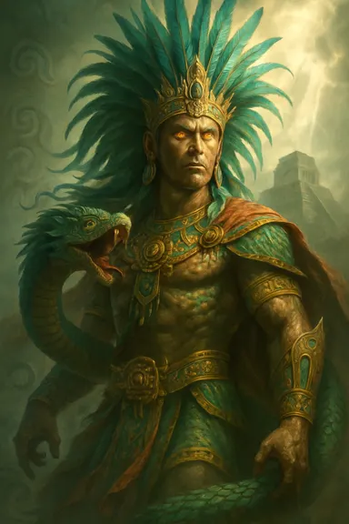 Quetzalcoatl – AI ilustrace