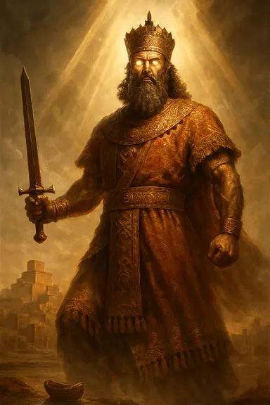 Sargon Akkadský – AI ilustrace