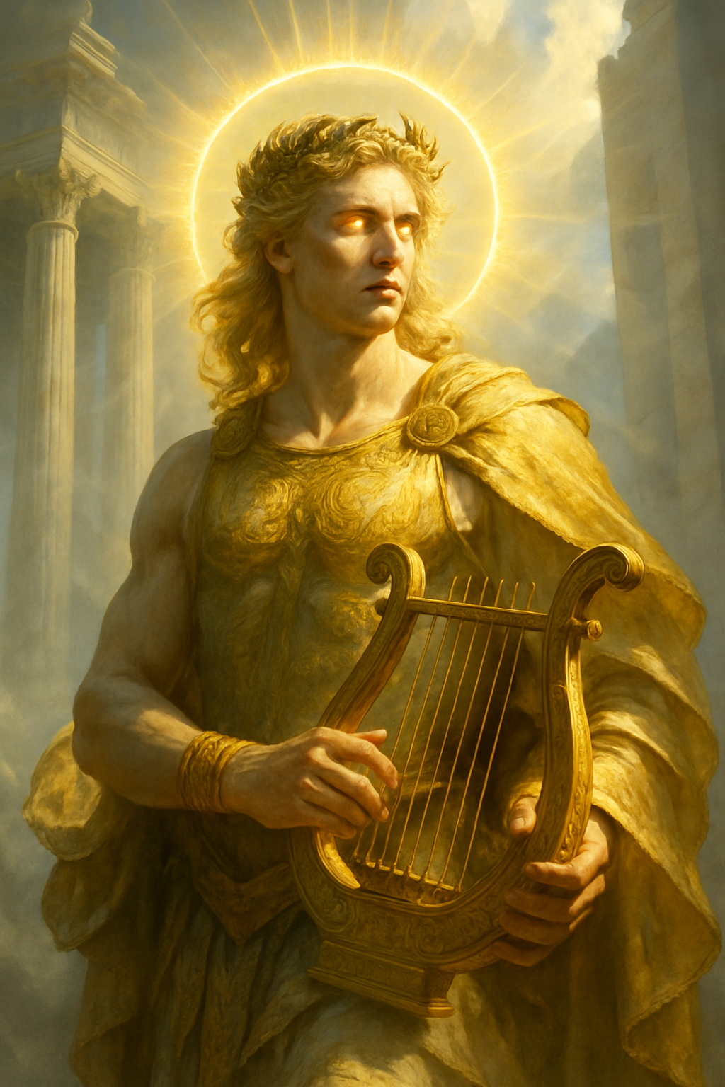 Apollón – AI ilustrace