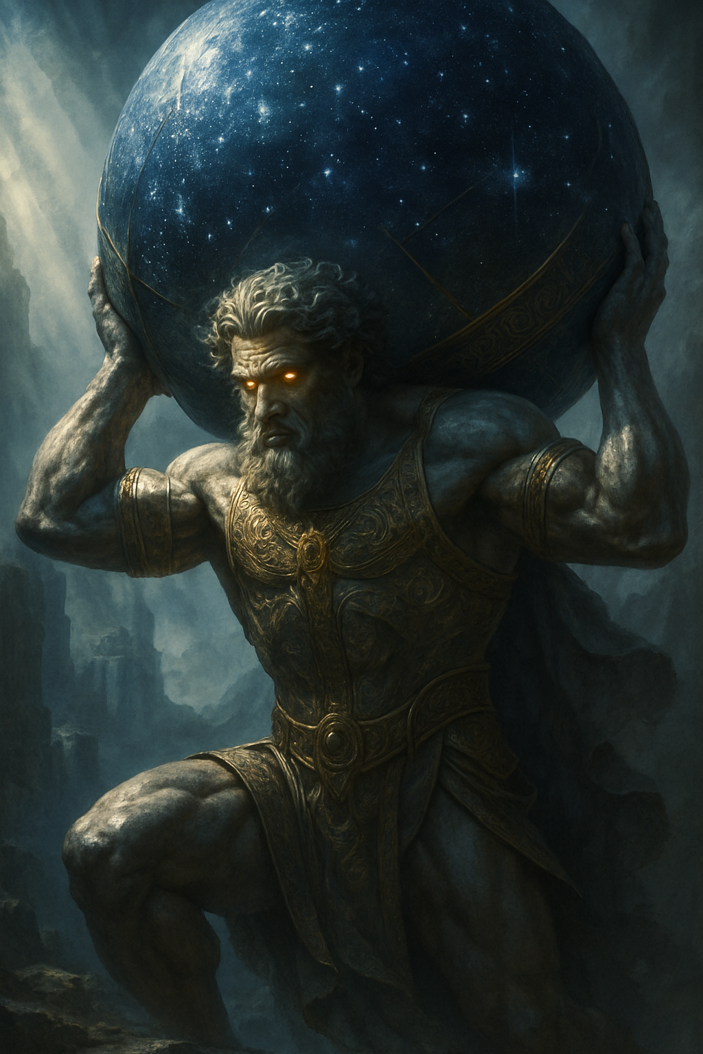 Atlas – AI ilustrace