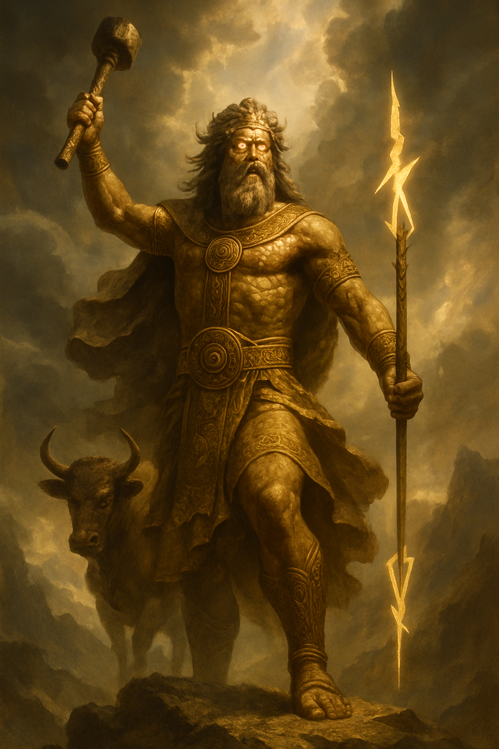 Baal Hadad – AI ilustrace