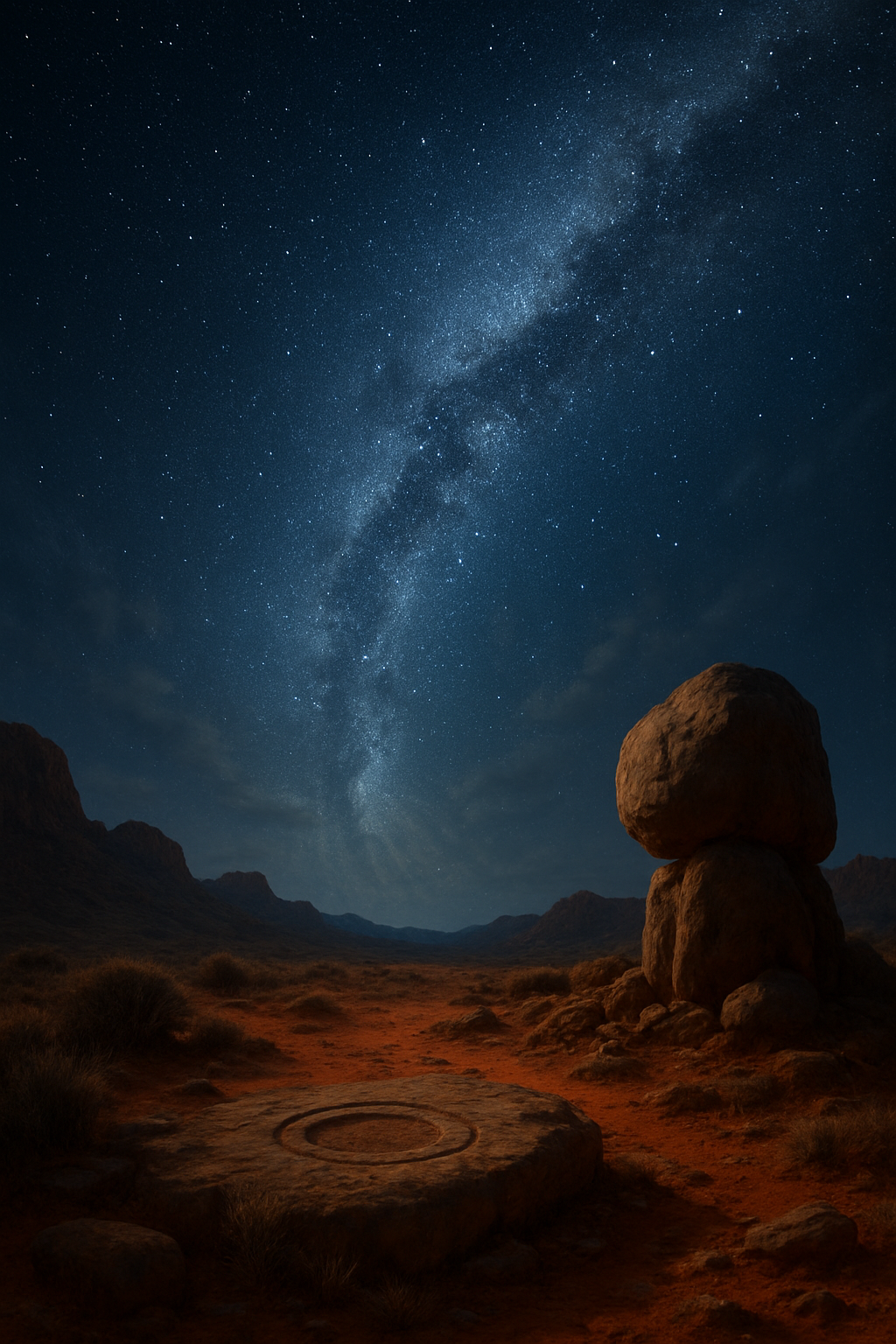 Baiame – AI ilustrace