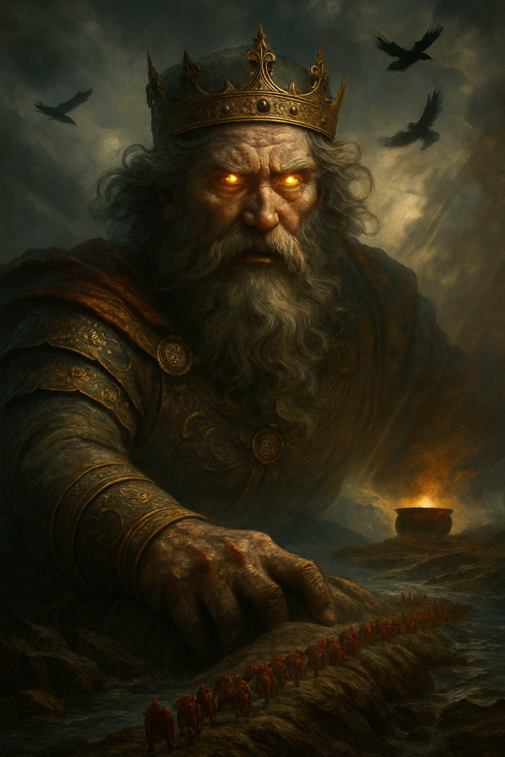 Bran Blahoslavený – AI ilustrace