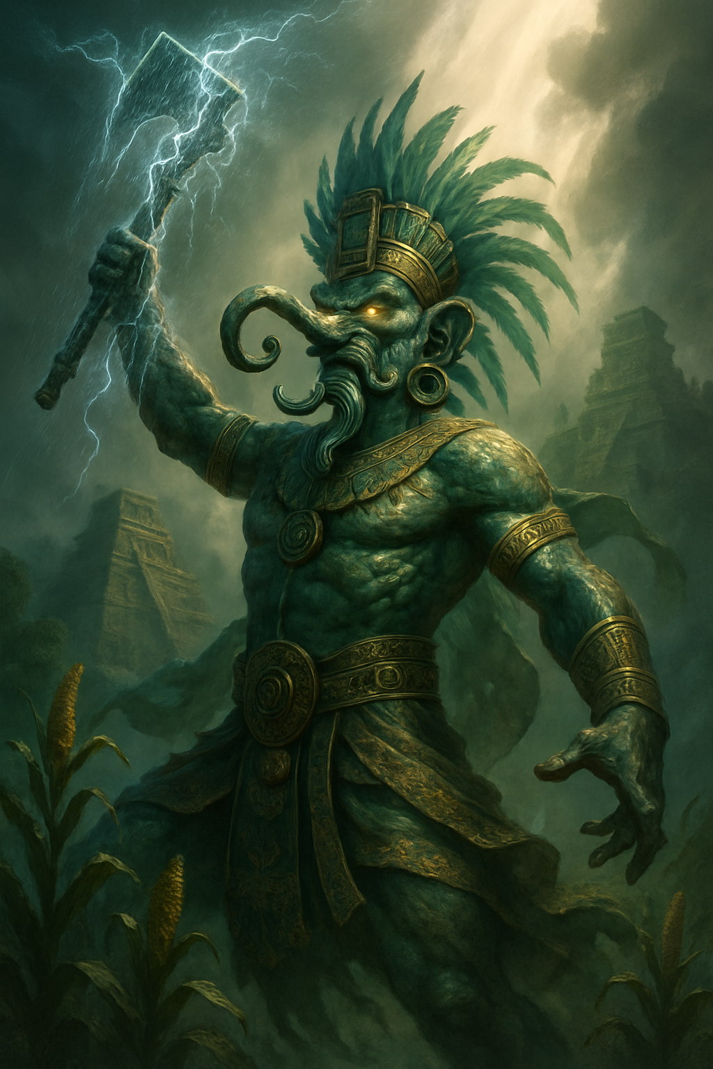 Chaac – AI ilustrace
