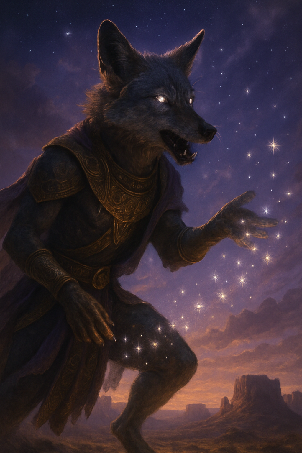 Kojot – AI ilustrace