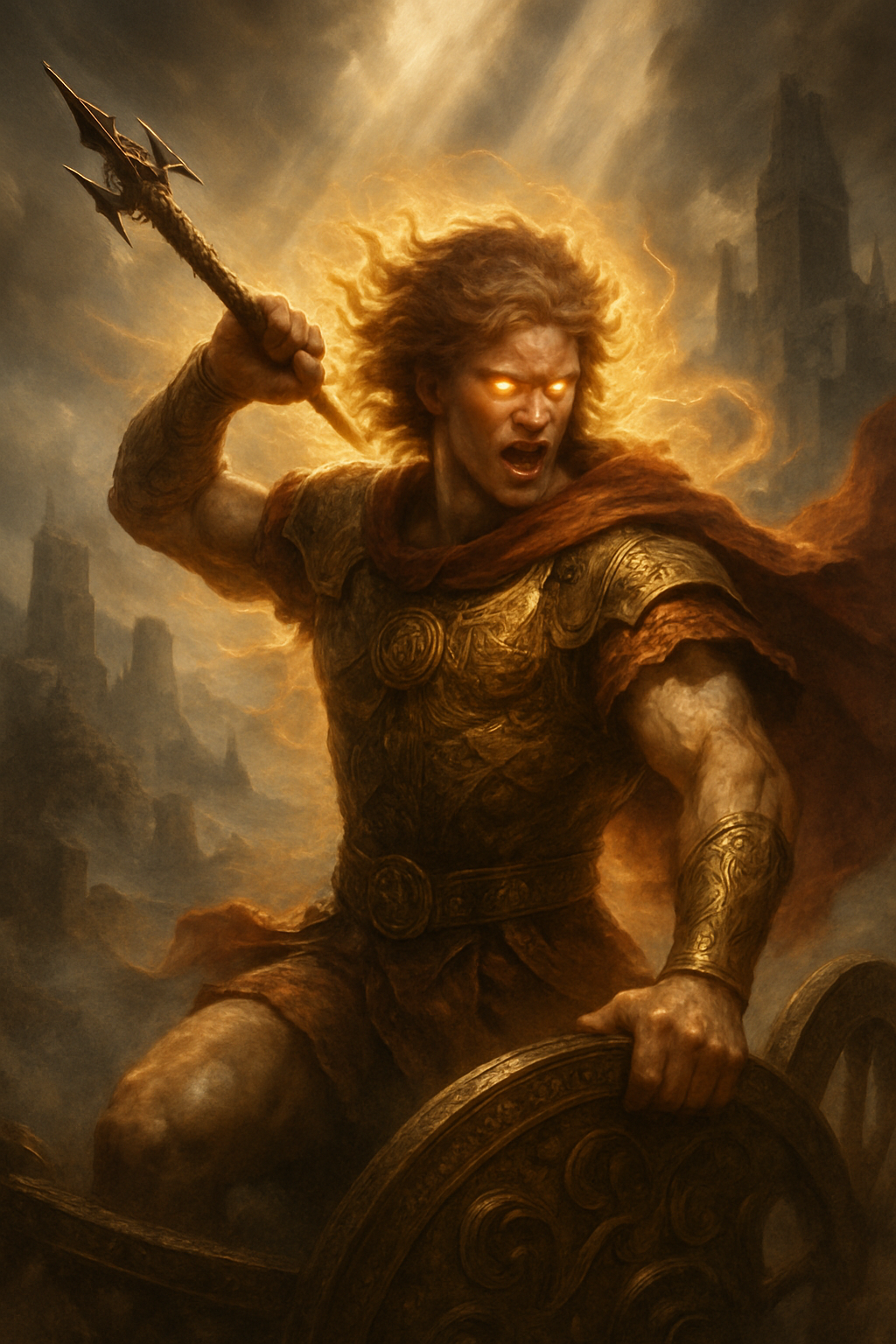 Cú Chulainn – AI ilustrace