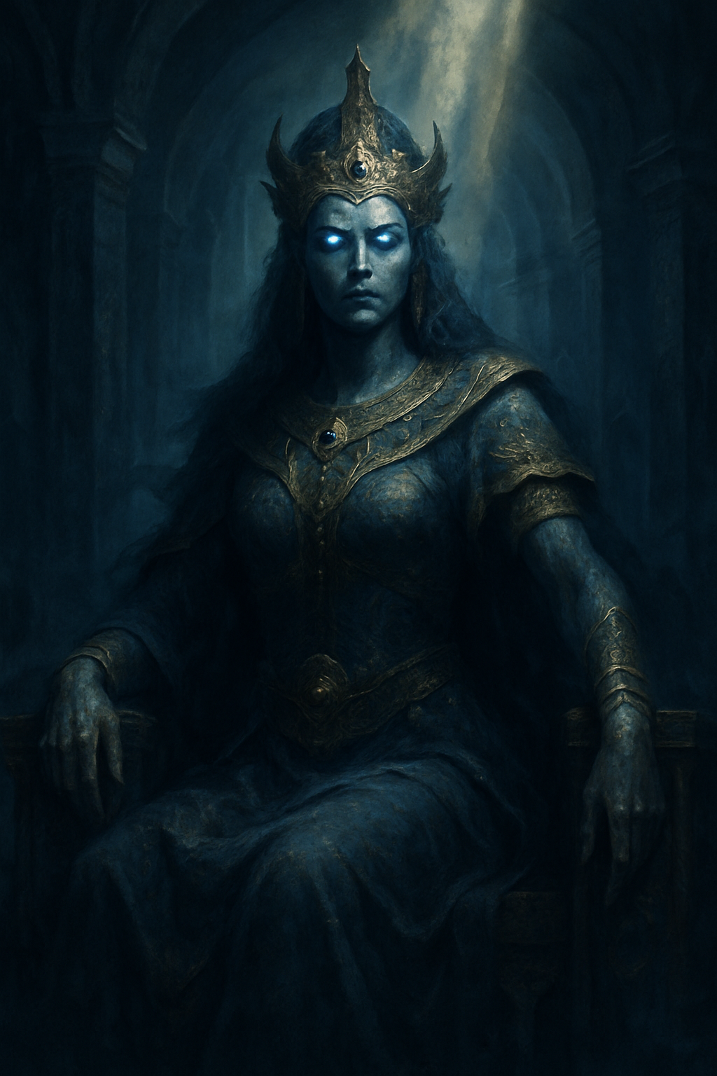 Ereškigal – AI ilustrace