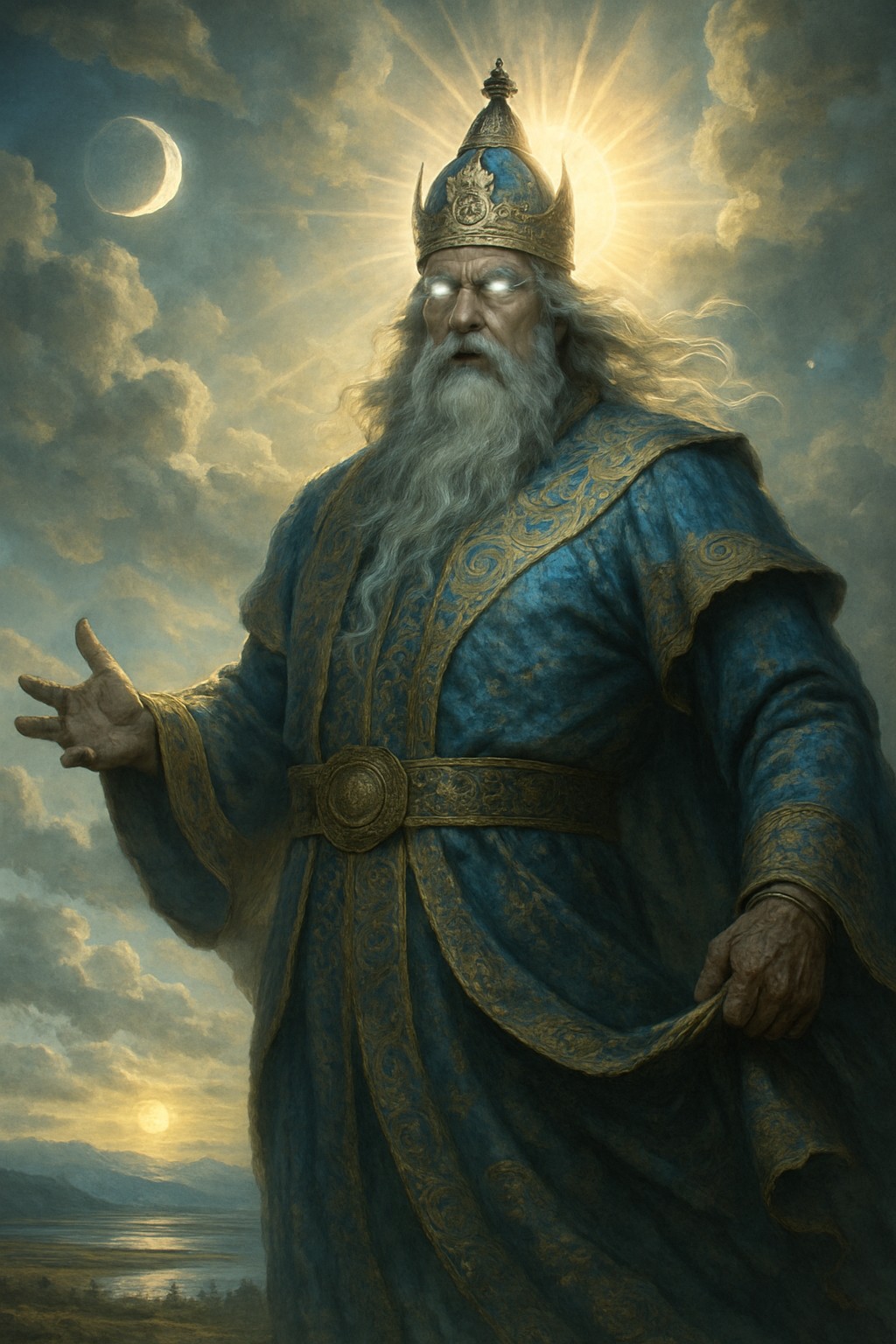 Esege Malan Tengri – AI ilustrace