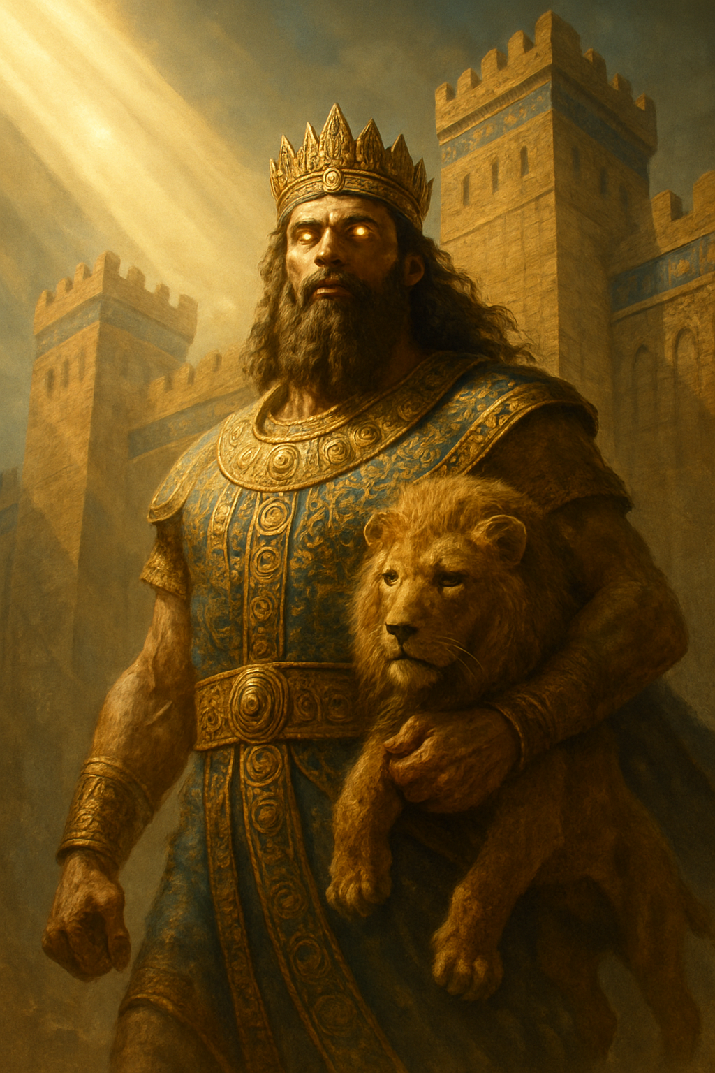 Gilgameš – AI ilustrace