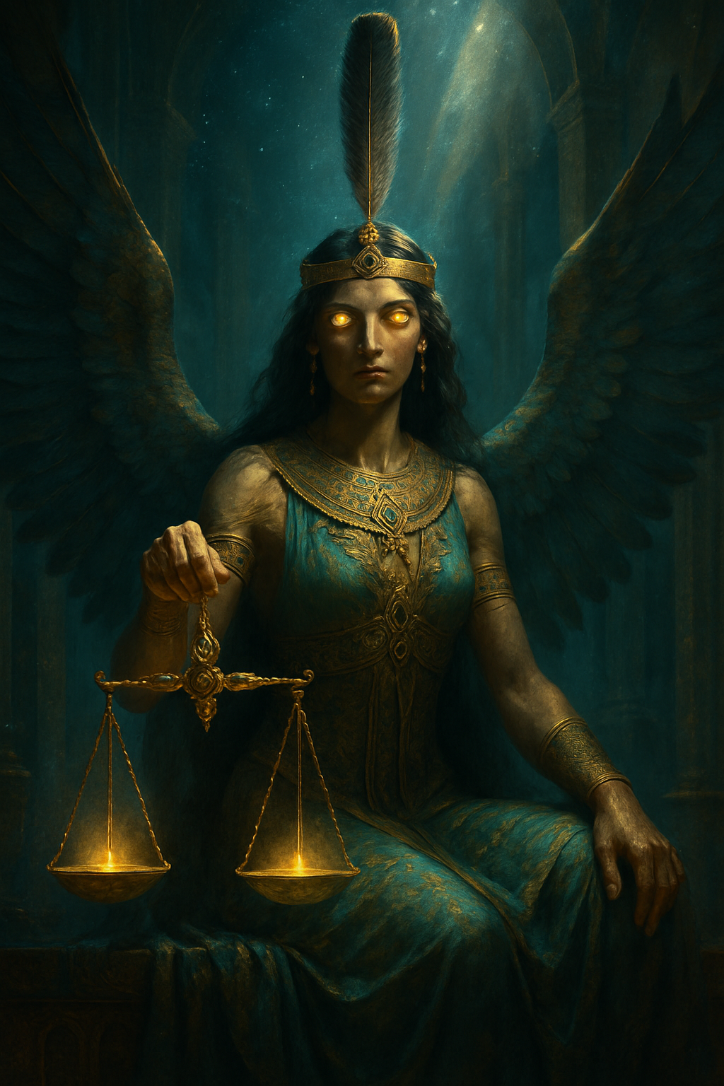 Maat – AI ilustrace