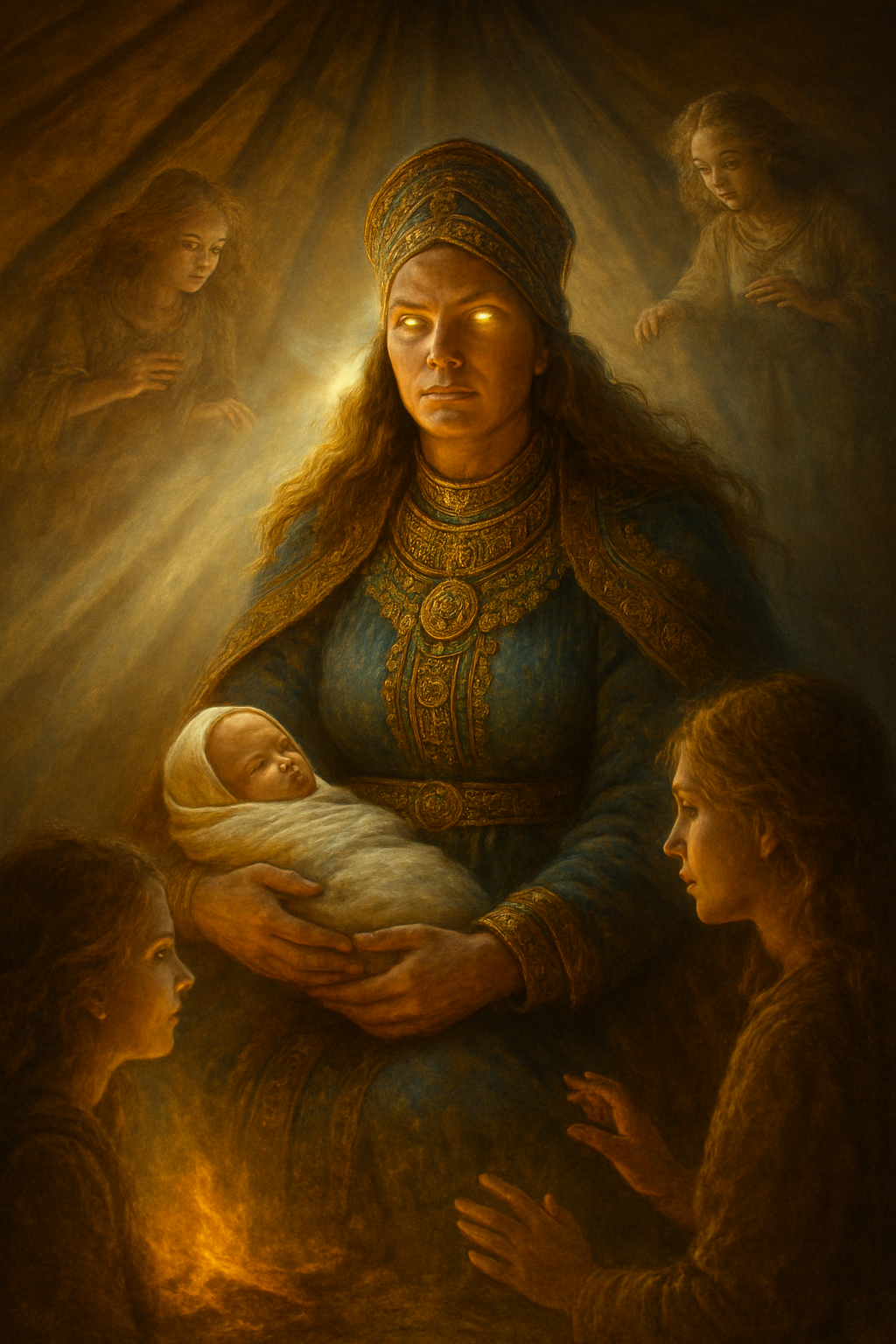 Máttaráhkká – AI ilustrace