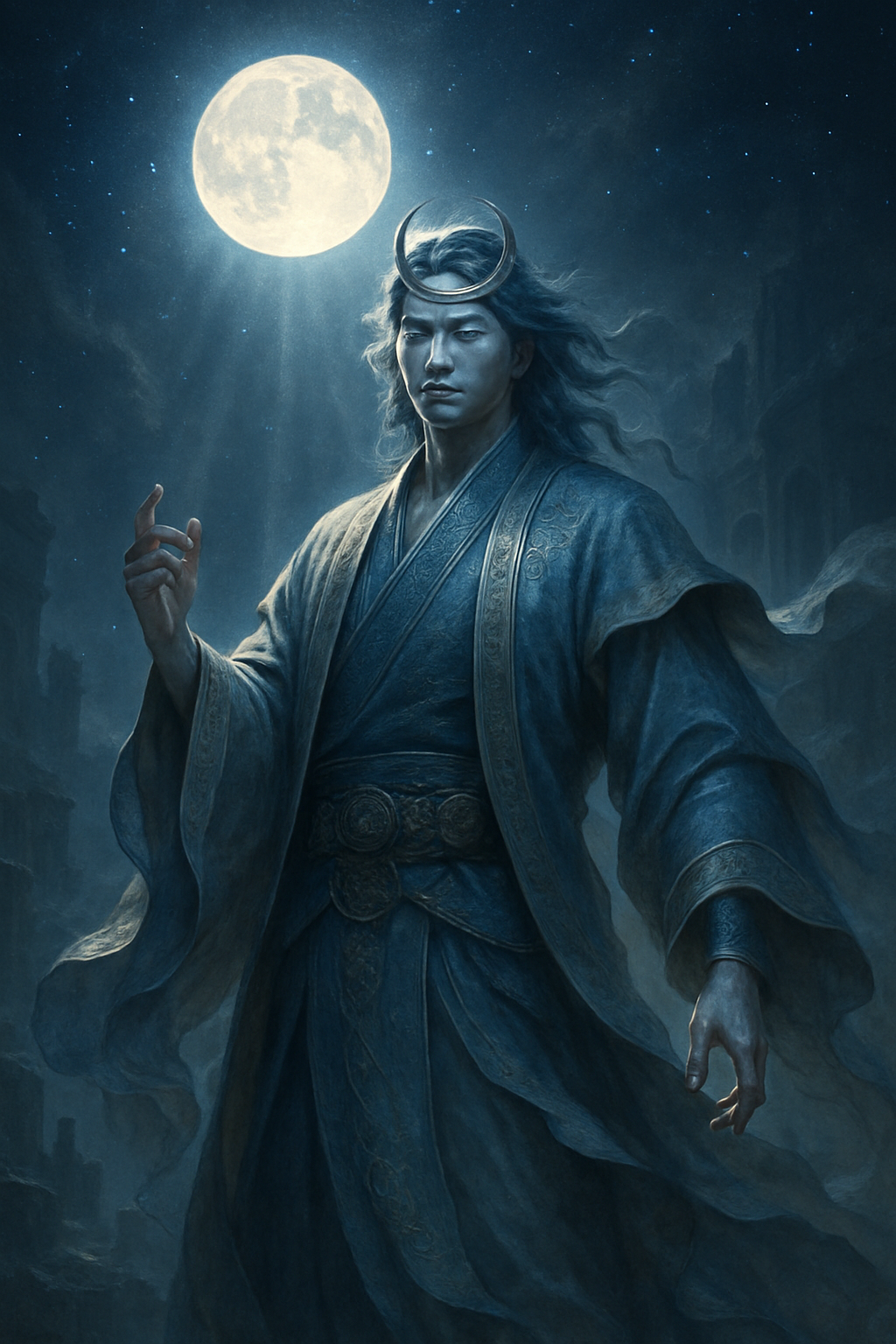 Tsukuyomi – AI ilustrace