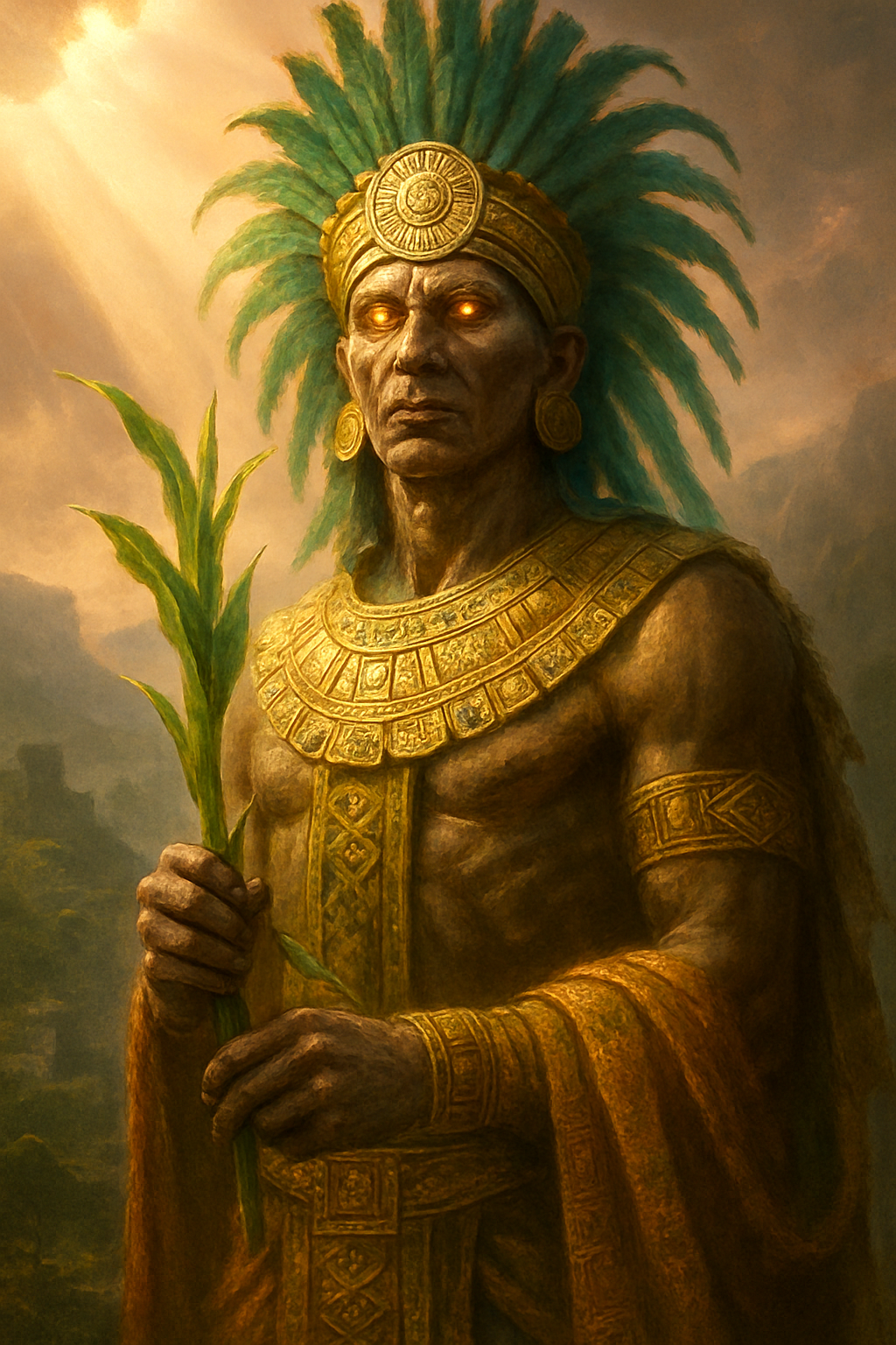 Xipe Totec – AI ilustrace